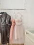 Mesh Sleeveless Thin Strap Tulle Dress